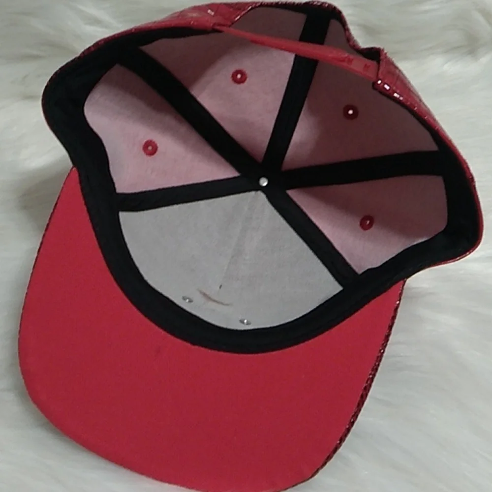 Beautiful Bling Cross Snap Back Hat Small Flaw Inside